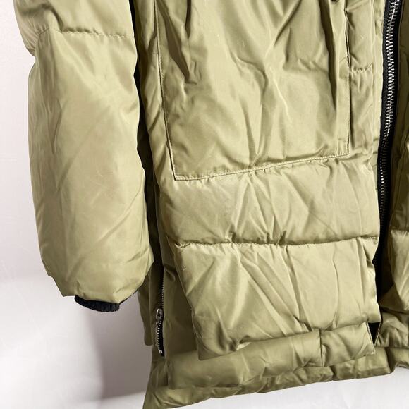 Orolay Womens Medium M Green Thickened Down Jacket Water Resistant Warm Pockets - Picture 9 of 16